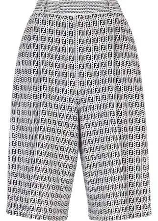Fendi прямые шорты-бермуды с узором FF