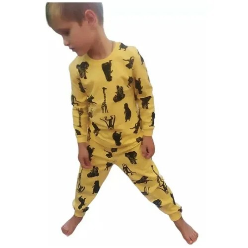 Пижама для мальчика желтая 