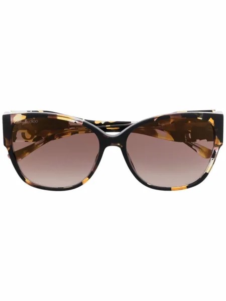 Jimmy Choo Eyewear солнцезащитные очки в оправе 'кошачий глаз'