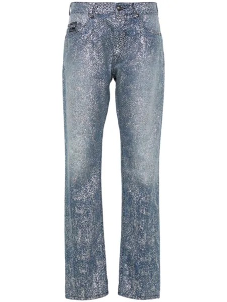 Versace Jeans Couture узкие джинсы средней посадки, синий