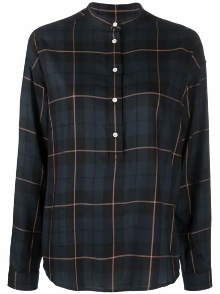Woolrich твиловая рубашка в клетку, синий