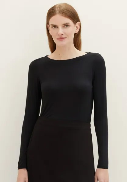 Рубашка с длинным рукавом TOM TAILOR, цвет deep black