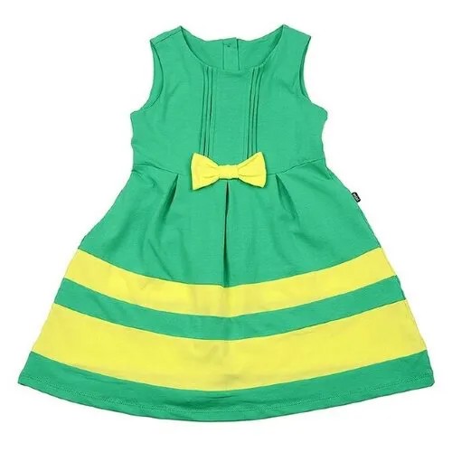 Платье Mini Maxi, размер 92, зеленый, желтый