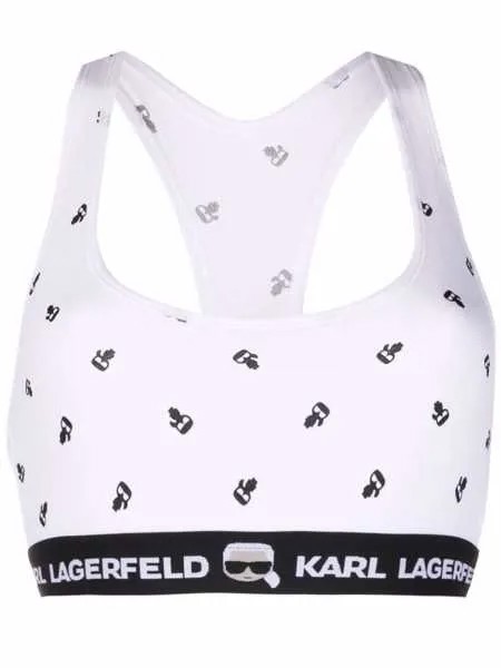 Karl Lagerfeld бюстгальтер-бралетт Ikonik с логотипом