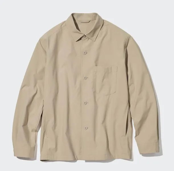 Рубашка Uniqlo Airsense Ultra Light Shirt, бежевый