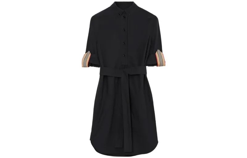 Burberry Женские шорты-платье с рукавами, цвет Black