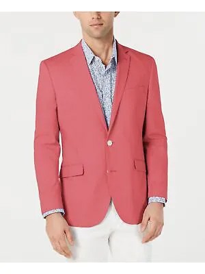 UNLISTED BY KENNETH COLE Мужское красное приталенное хлопковое спортивное пальто 46L