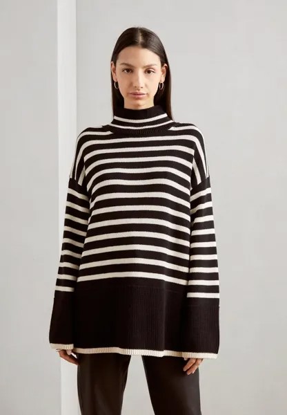 Вязаный свитер LONGSLEEVE STAND UP COLLAR STRIPE Marc O'Polo, цвет multi/black