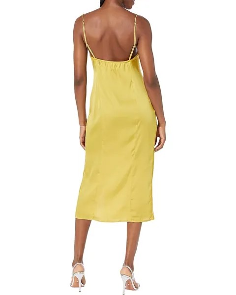 Платье Free People City Cool Midi Slip, цвет Bitter Oil