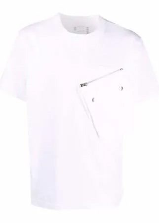 Sacai футболка с объемным карманом