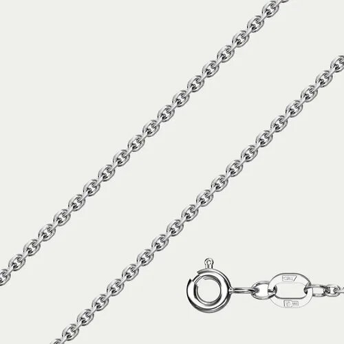 Цепь GOLD CENTER, белое золото, 585 проба, длина 40 см, средний вес 1.74 г