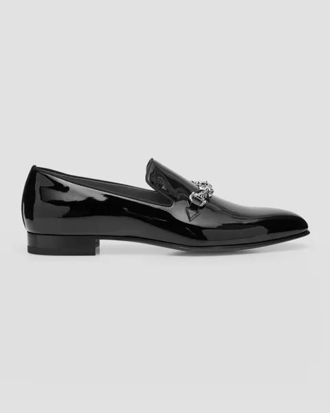 Мужские лакированные лоферы Equiswing Bit Christian Louboutin, цвет Black