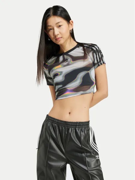 Футболка узкого кроя Adidas, мультиколор
