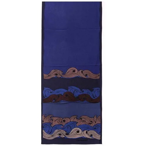 Шарф Cacharel, натуральный шелк, 180х30 см, one size, синий