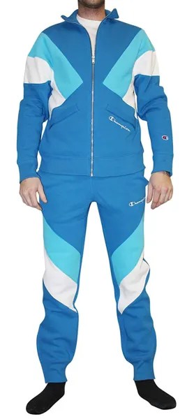 Мужская спортивная куртка Champion Deep Hotline Blue Colorbrock Sript Logo