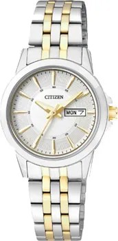 Японские наручные  женские часы Citizen EQ0608-55AE. Коллекция Basic