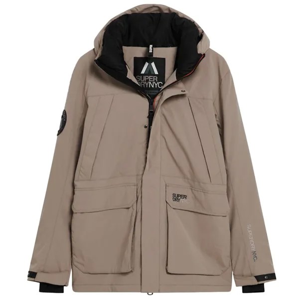 Парка Superdry City Hooded Wind, бежевый