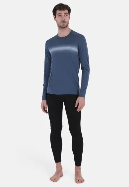 Футболка с длинным рукавом Merino 200 Mid Weight Oasis Graphic Icebreaker, небесный