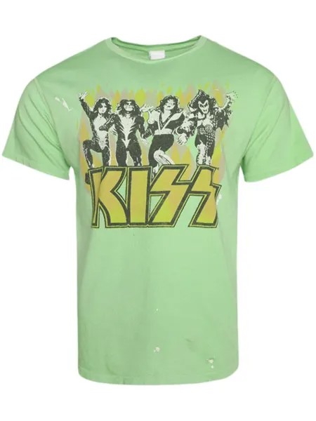 MadeWorn футболка из хлопка Kiss Electric, зеленый