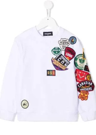 Dsquared2 Kids толстовка с нашивками