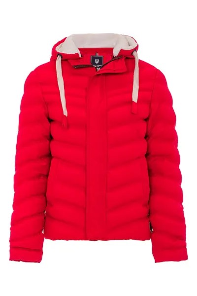 Стеганая зимняя куртка со съемным капюшоном Jimmy Sanders, красный