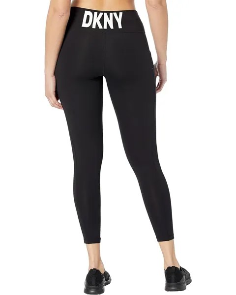 Брюки DKNY Balance High-Waist 7/8 Tights w/ Pockets, черный