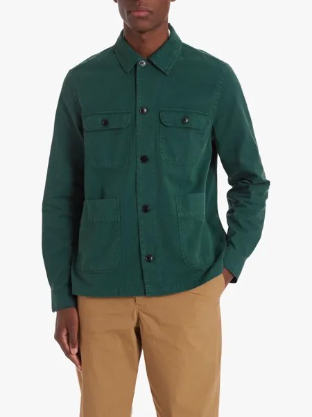 Куртка-рубашка с длинным рукавом Paul Smith, зеленая