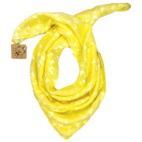 Платок Rossini, хлопок, 60х60 см, желтый