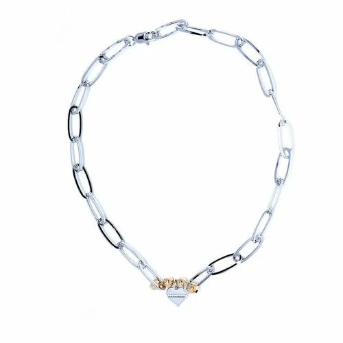 Колье Moon Paris, Ringo, цепь с подвеской в форме сердца, MR-21.06-168 серебристый