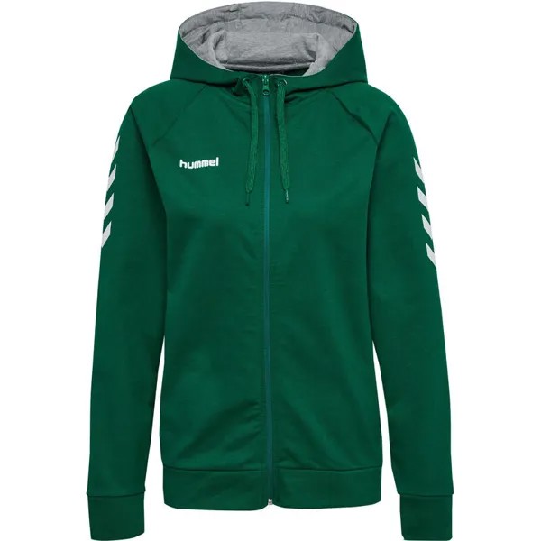 Hmlgo Zip Hoodie Женская мультиспортивная толстовка HUMMEL, цвет gruen