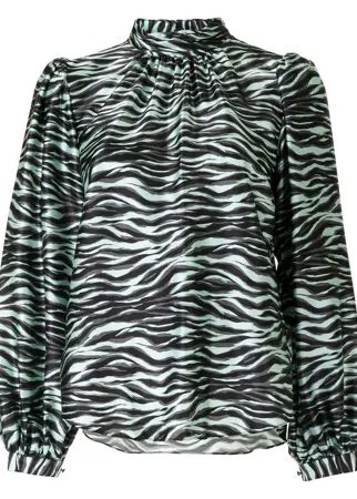 Jonathan Simkhai блузка с зебровым принтом