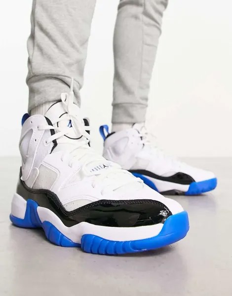 Бело-синие кроссовки Jordan Jumpman Two Trey