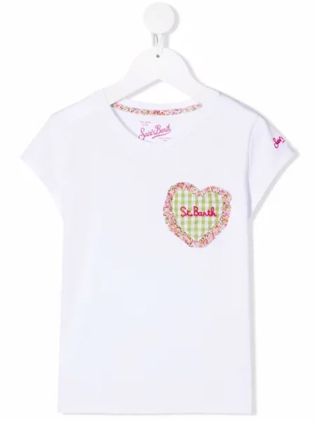 Mc2 Saint Barth Kids футболка с вышитым логотипом