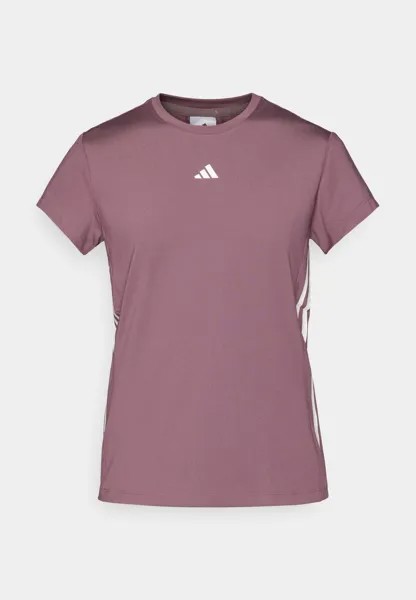 Спортивная футболка Hyperglam Tee adidas Performance, фиолетовая