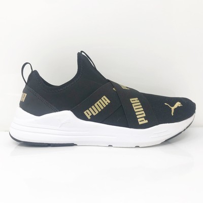 Кроссовки для бега Puma Girls Wired Run 381993-02 Черные Кроссовки Размер 5C