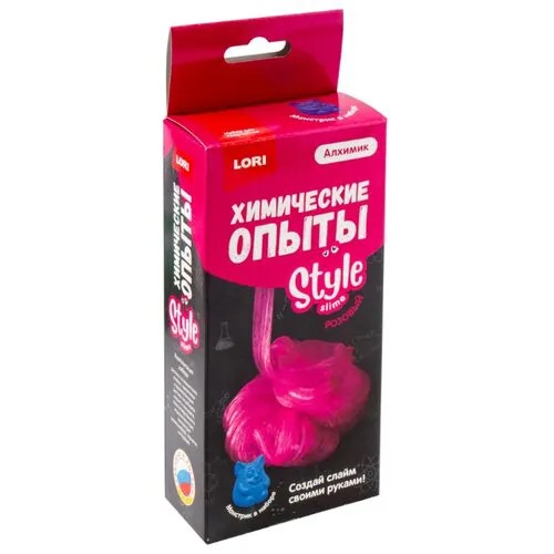 Набор LORI Химические опыты. Style slime розовый
