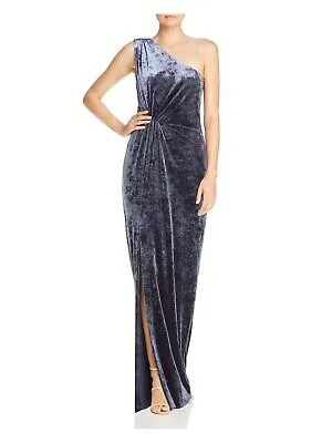 RACHEL ZOE Женское синее длинное вечернее платье-футляр без рукавов 2