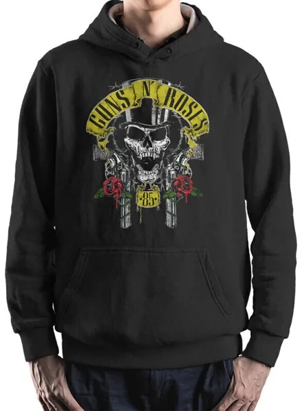 Худи мужское Dream Shirts Guns N Roses черное 50 RU