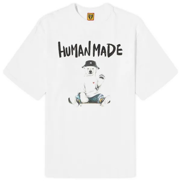 Футболка Human Made Bucket Hat Polo Bear, белый