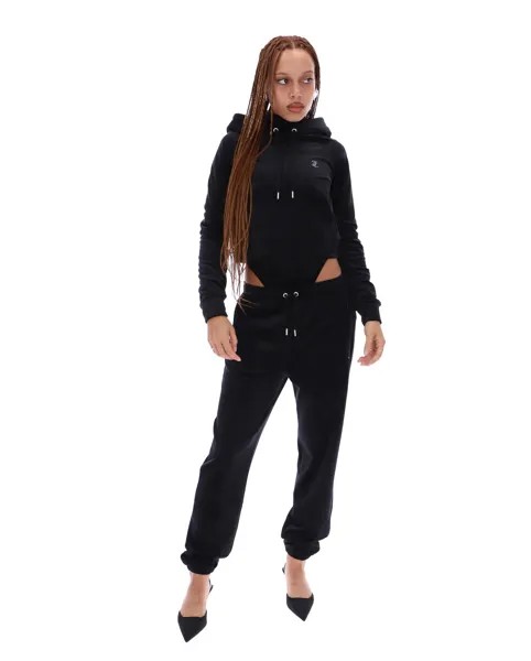 Худи женское Juicy Couture JCAPW046/101 черное 48 RU