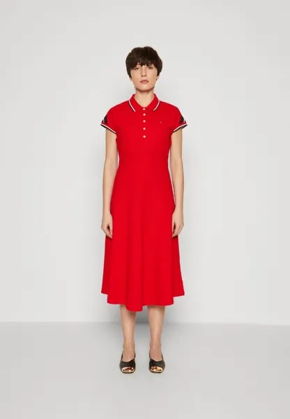 Летнее платье Polo Dress Tommy Hilfiger, цвет fierce red