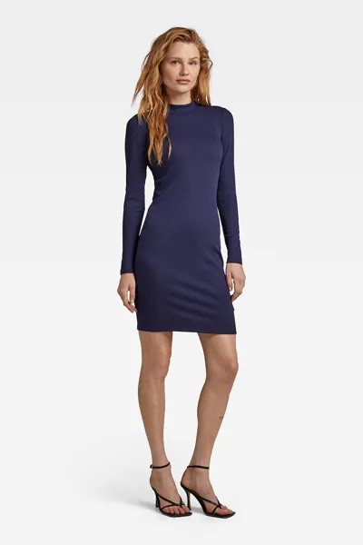 Приталенное платье Venetio из джерси G-Star Raw, синий