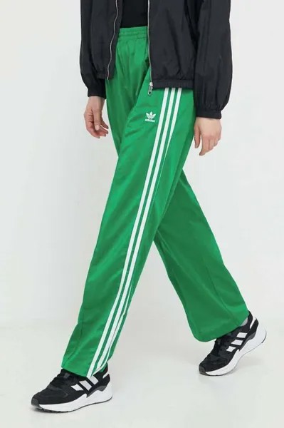 Свободные спортивные брюки Firebird adidas Originals, зеленый