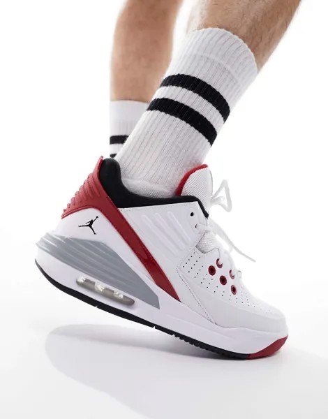 Кроссовки Jordan Max Aura 5 белого и спортивного красного цвета