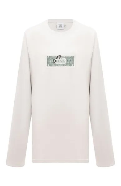 Хлопковый лонгслив VETEMENTS