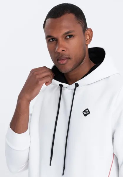 Толстовка Hooded With Zipped Pocket Ombre, белый