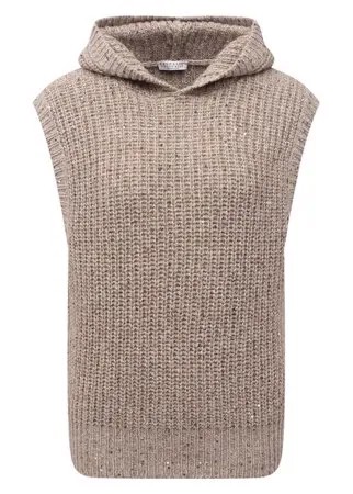Жилет из кашемира и шерсти Brunello Cucinelli