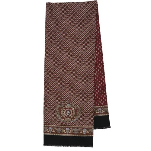 Шарф Павловопосадская платочная мануфактура,140х27 см, one size, коричневый