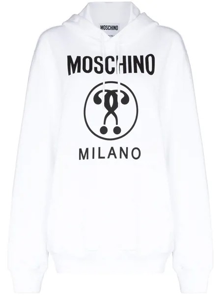 Moschino худи с принтом Double Question Mark