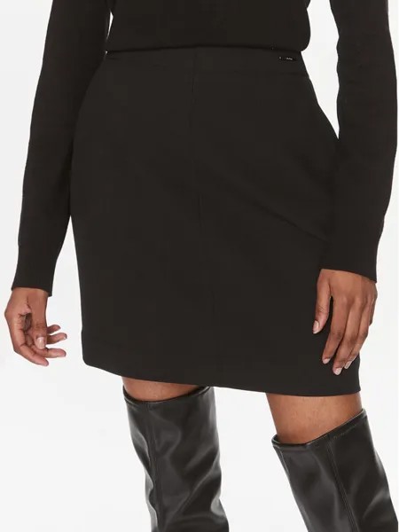 Мини-юбка стандартного кроя Calvin Klein, черный